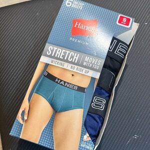 Hanes Premium Men's Stretch Boxer Briefs - Black and Navy